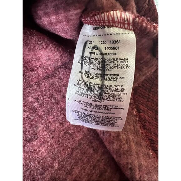 Columbia Marsala Red Houndstooth Chillin Pullover Sweater Large - Picture 5 of 7